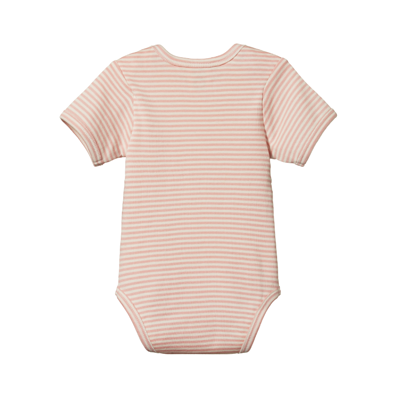 Nature Baby S/S Bodysuit - Lily Stripe