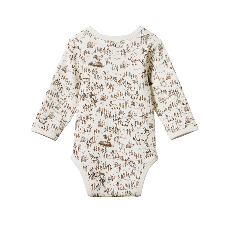 Nature Baby LS Bodysuit - Barnyard