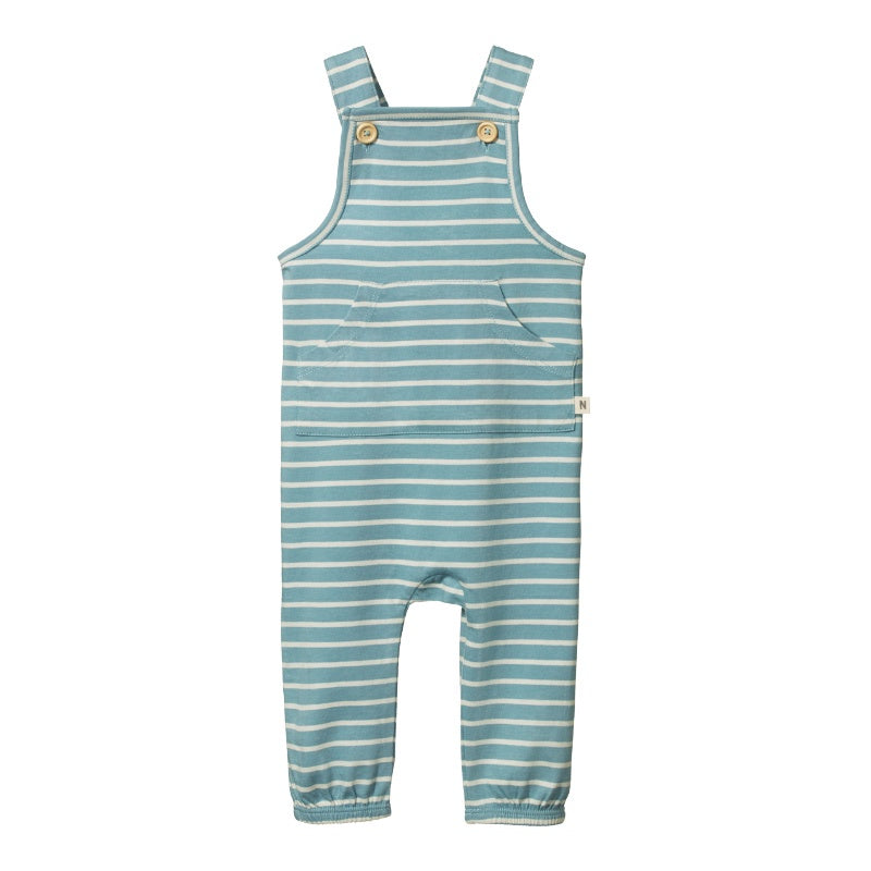 Nature Baby Tobi Overalls - Mineral Sailor Stripe