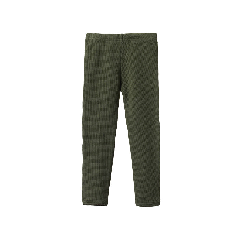 Nature Baby Selby Waffle Pants - Thyme