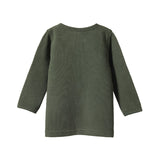 Nature Baby Henley Tee Waffle - Thyme