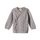 Nature Baby Honey Cardigan - Lilac Pointelle