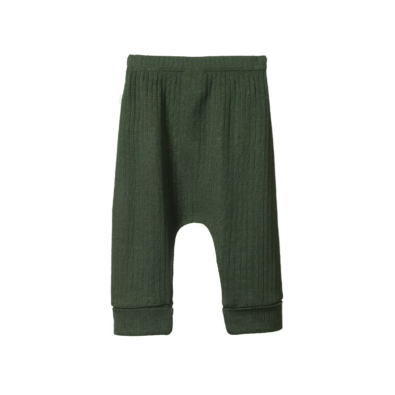 Nature Baby Merino Pointelle DS Pants - Thyme