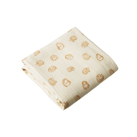 Nature Baby Muslin Wrap - Happy Hedgehog