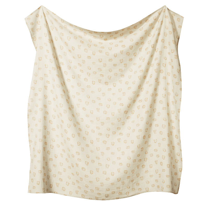 Nature Baby Muslin Wrap - Happy Hedgehog