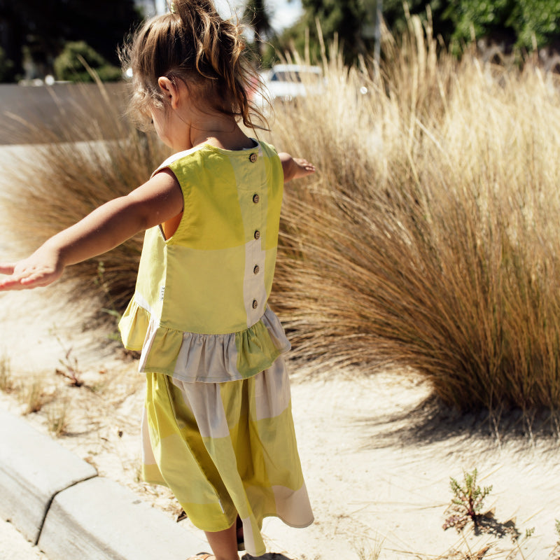 Olive And The Captain Boxy Singlet - Parade Gingham