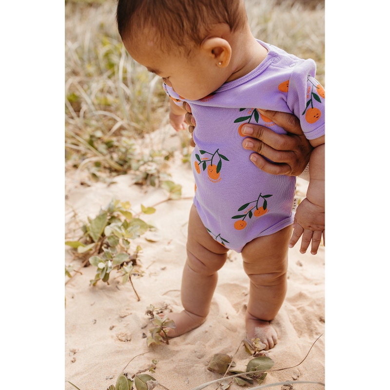 Olive & The Captain Clementine SS Bodysuit - Lilac