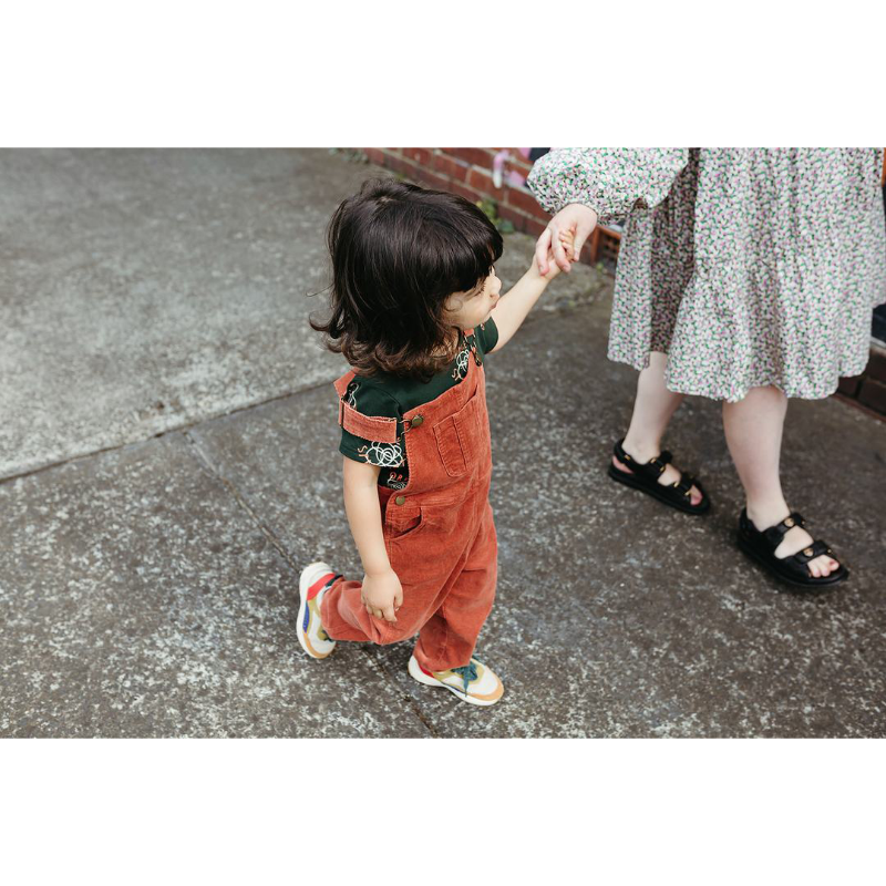 Olive + The Captain Corduroy Overalls - Ochre