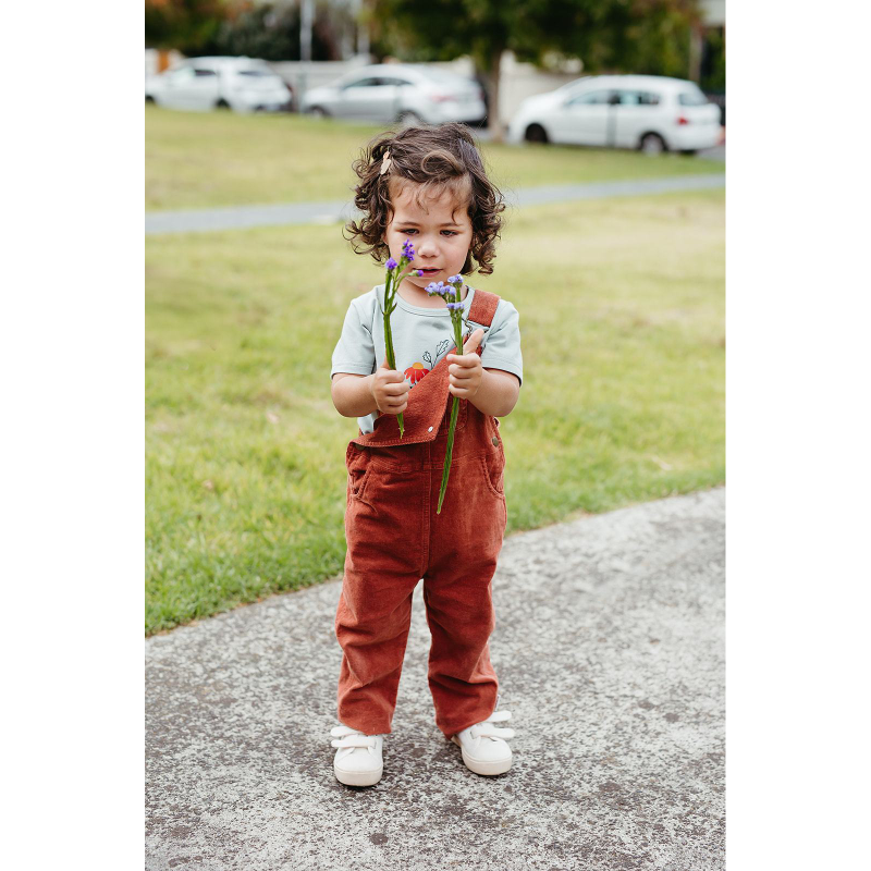 Olive + The Captain Corduroy Overalls - Ochre