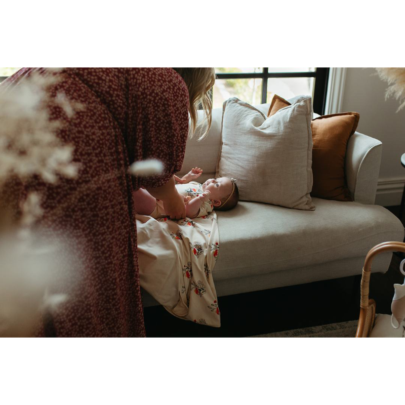 Olive + The Captain Wildflowers Bodysuit - Cream