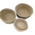 Felt Nested Bowls - 3 Natural
