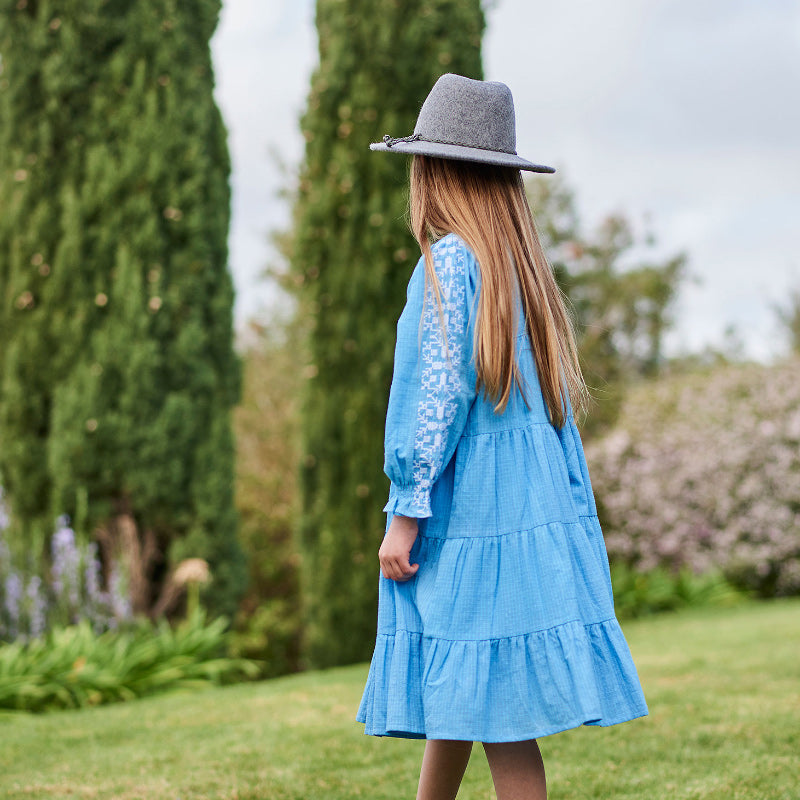 Peggy Shelby Dress - Lichen Blue