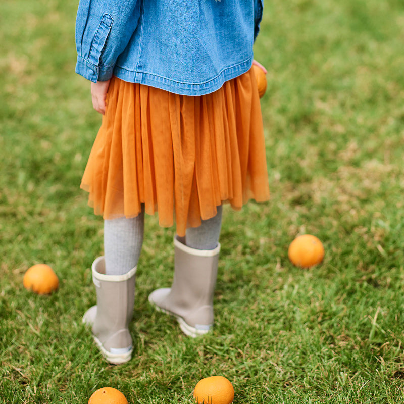 Peggy Velvet Dress - Peach Caramel