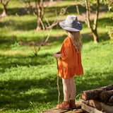 Peggy Trizay Dress - Peach Caramel