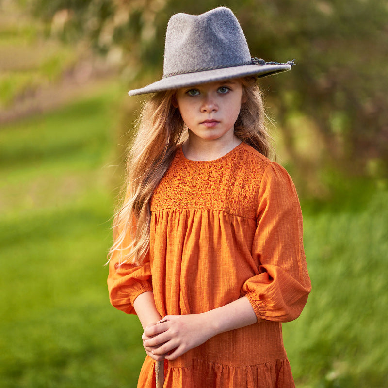 Peggy Trizay Dress - Peach Caramel