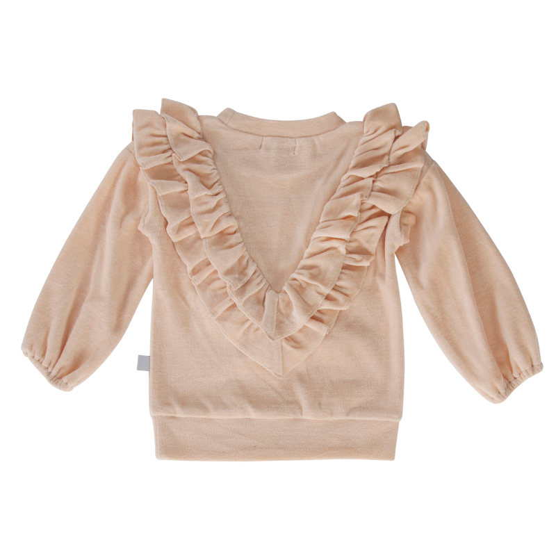 Peggy Verity Velour Top - Ivory