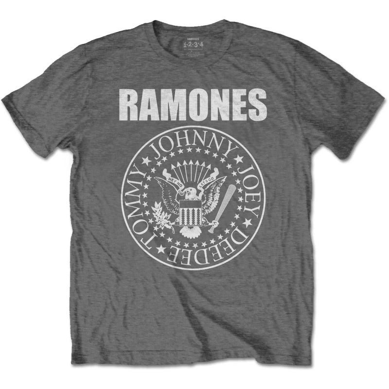 Ramones Tshirt - Presidential Seal Charcoal