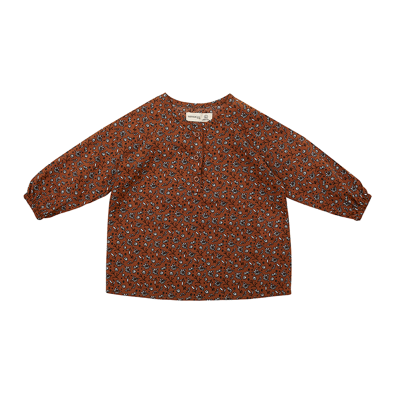 Miann And Co Flowy Top - Rust Floral