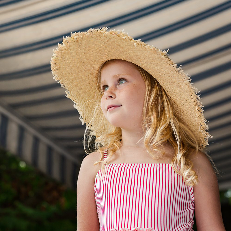 Acorn Wide Brim Straw Hat - Ziggy