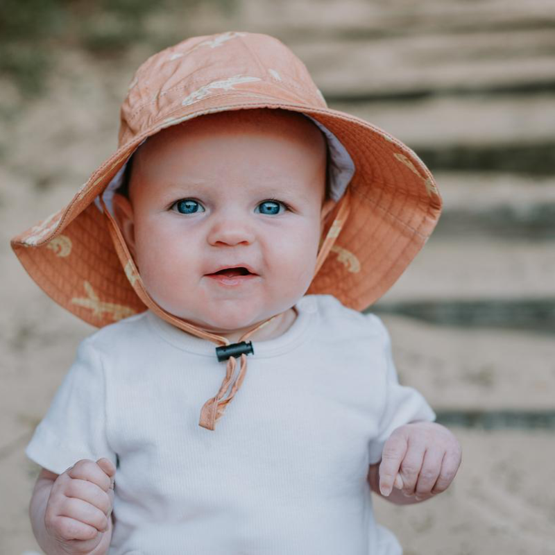 Acorn Infant Hat - Crocodile Chestnut