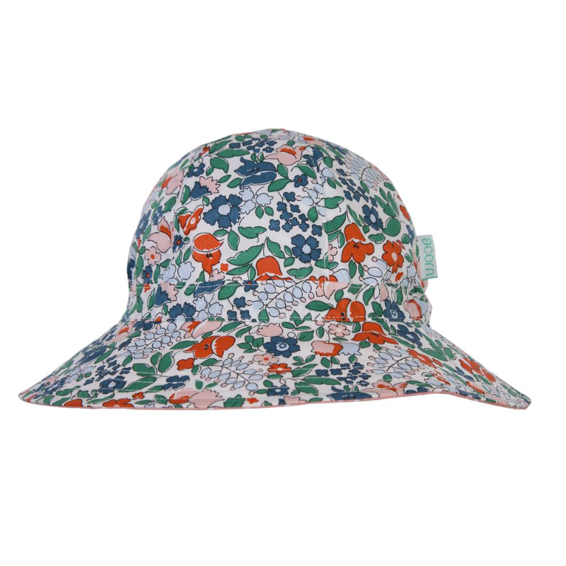 Acorn Floppy Hat - Evergreen Floral