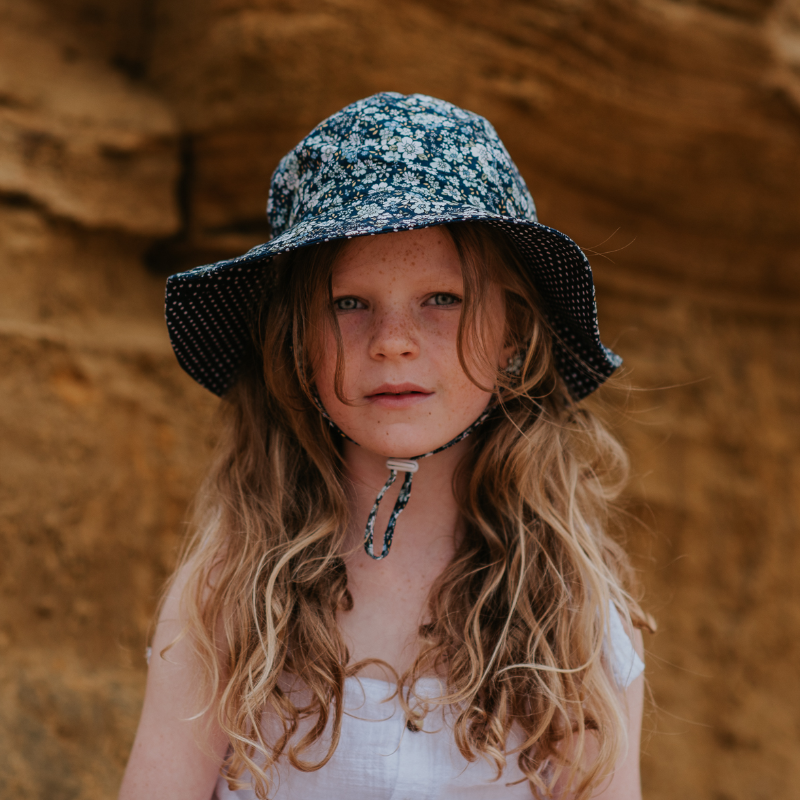 Acorn Floppy Hat - Bluebell Floral