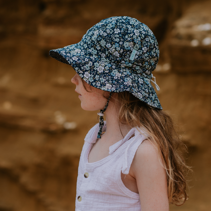 Acorn Floppy Hat - Bluebell Floral