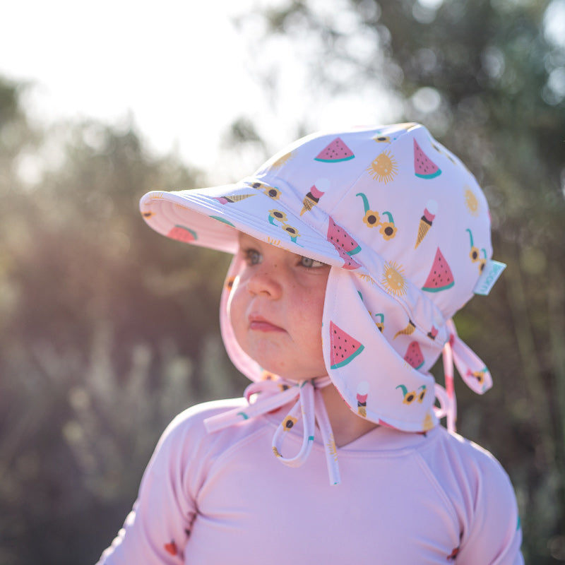 Acorn Swim Flap Cap - Beach Days