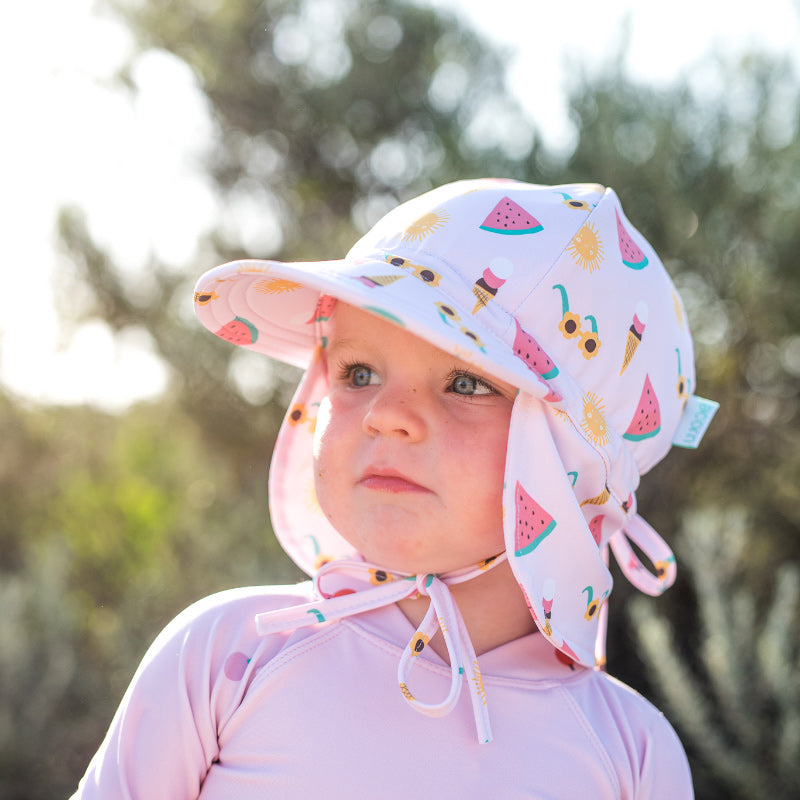 Acorn Swim Flap Cap - Beach Days