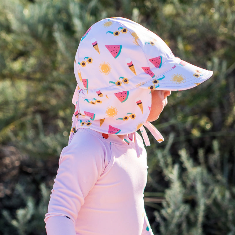 Acorn Swim Flap Cap - Beach Days