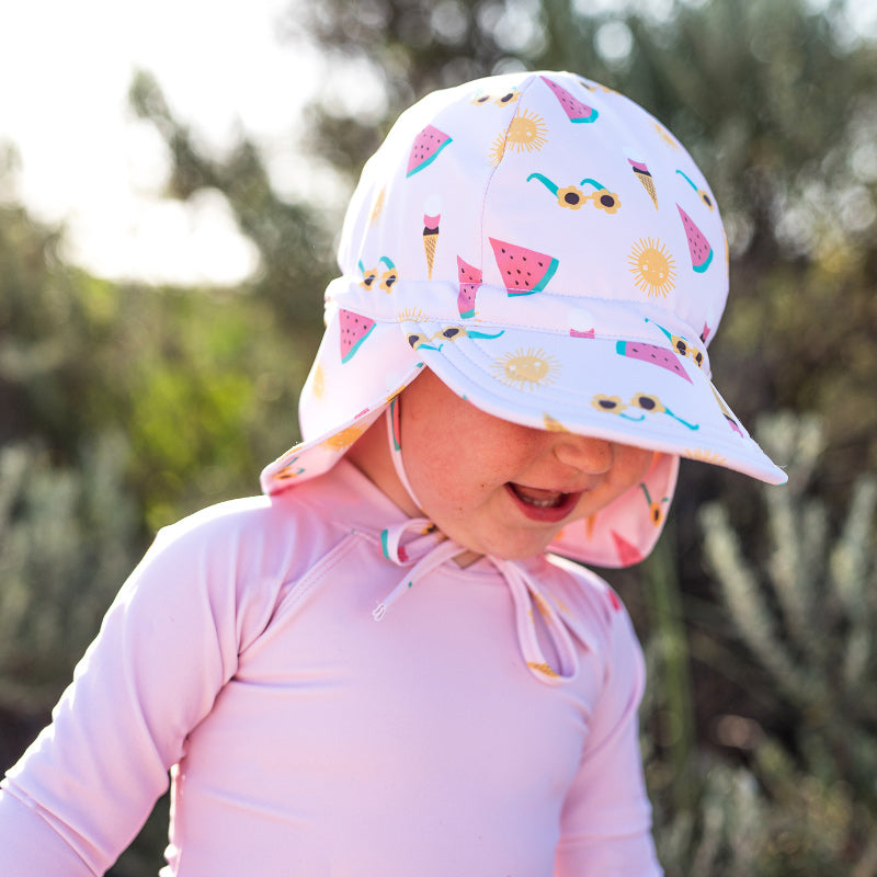 Acorn Swim Flap Cap - Beach Days