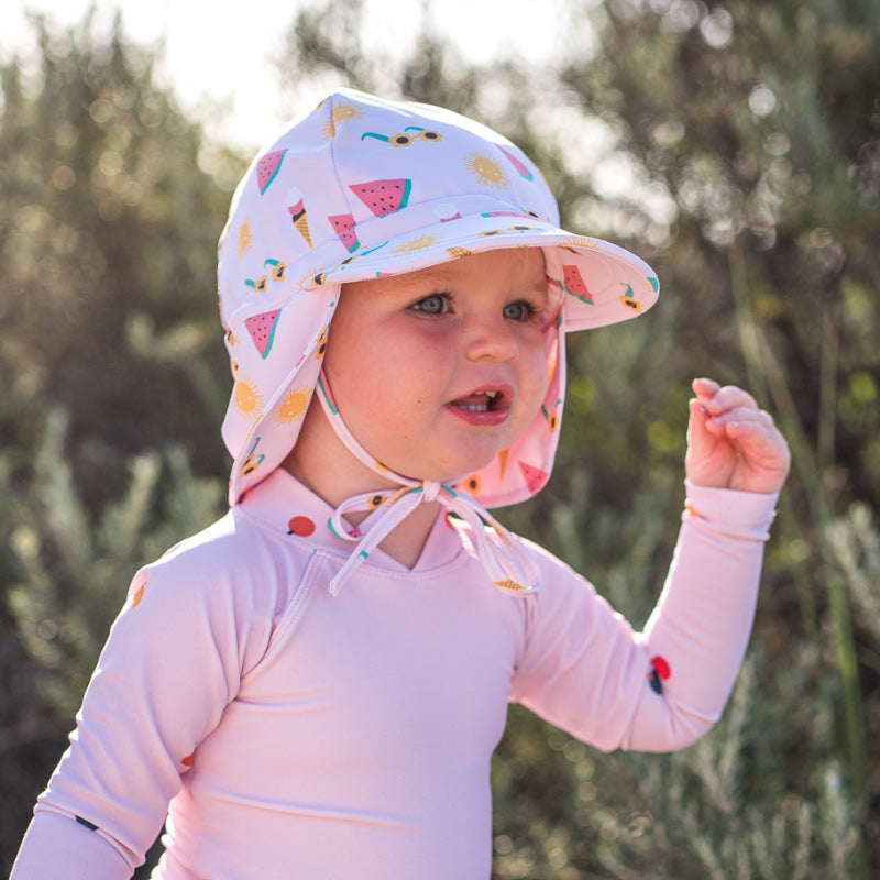 Acorn Swim Flap Cap - Beach Days