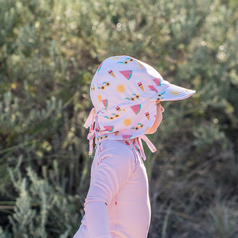 Acorn Swim Flap Cap - Beach Days