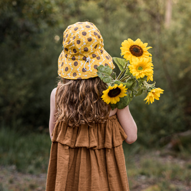 Acorn Bucket Hat - Ukraine Fundraising Sunflower