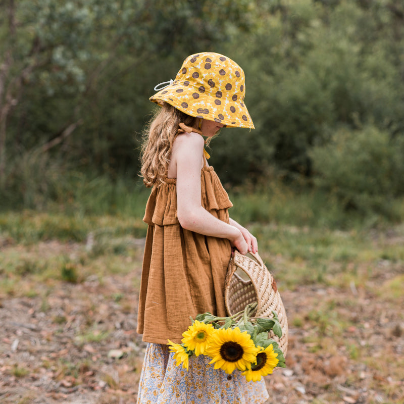 Acorn Bucket Hat - Ukraine Fundraising Sunflower