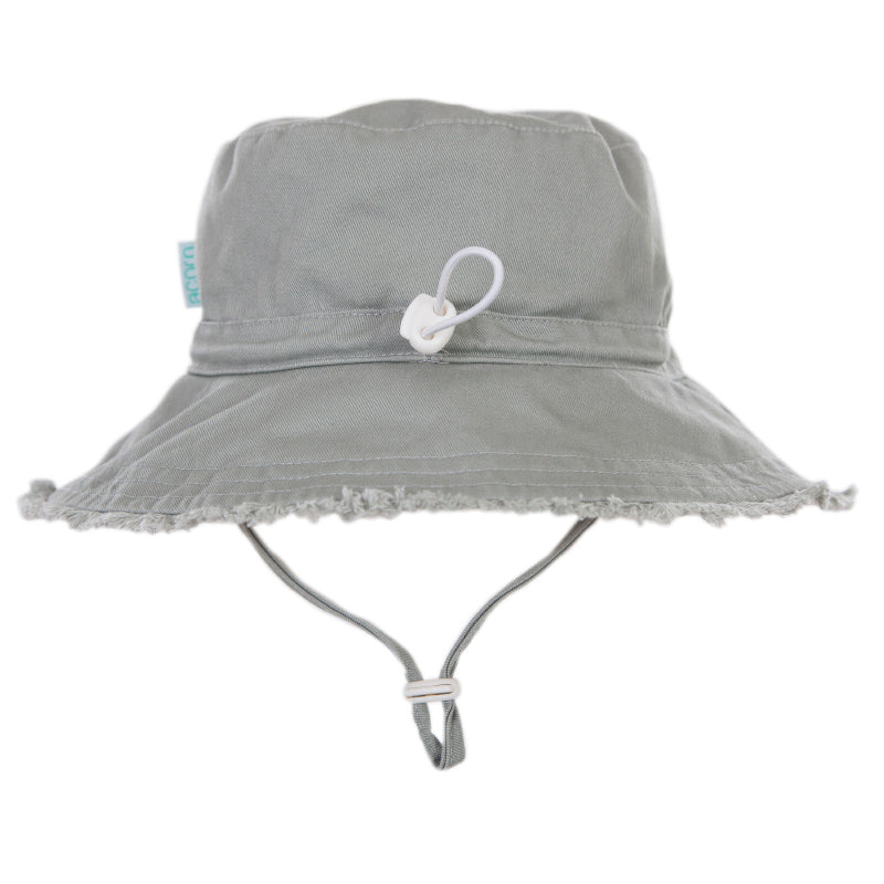 Acorn Frayed Bucket Hat - Khaki