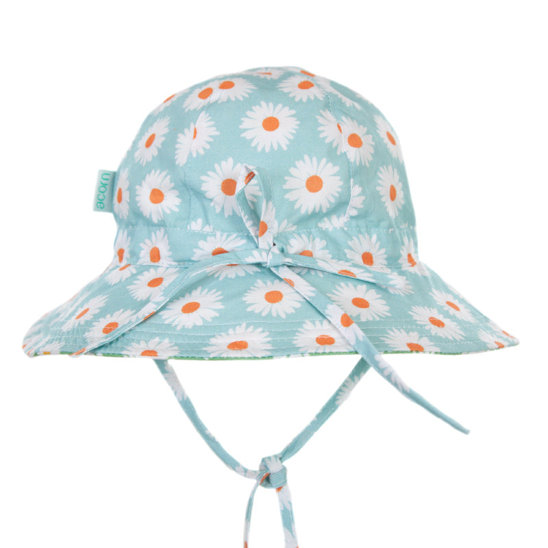 Acorn Reversible Hat - Daisy Turquoise