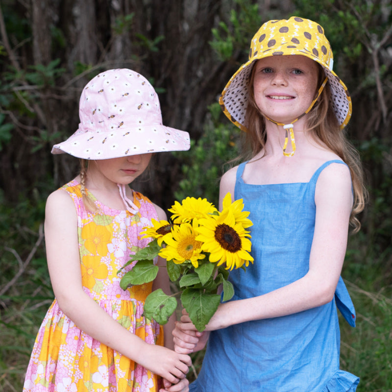 Acorn Floppy Hat - Honey Bee