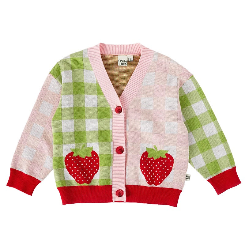 Goldie And Ace Cardigan - Strawberry