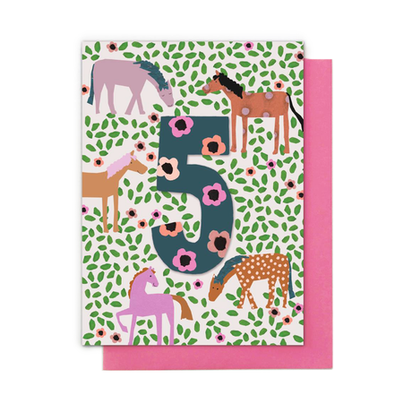 Horses Card Age 5