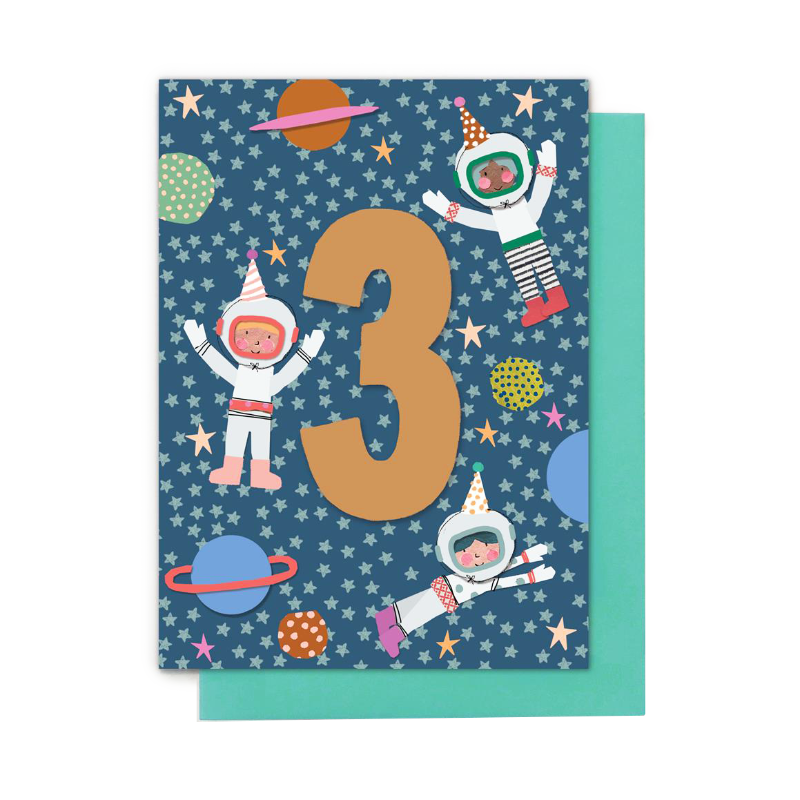 Astronauts Card Age 3