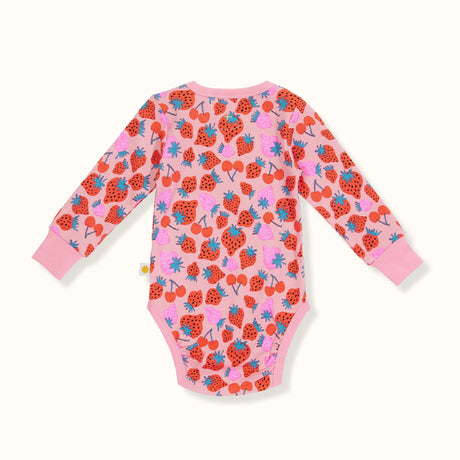 Goldie And Ace LS Bodysuit - Sally Strawberry Pink