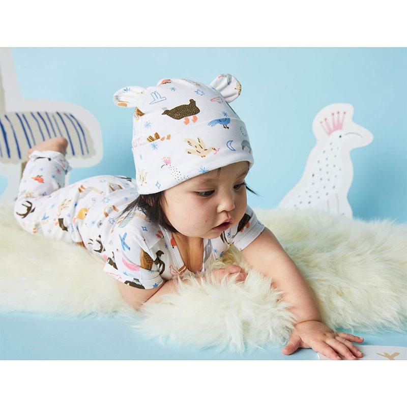 Halcyon Nights Lunar Baby Hat - Birds