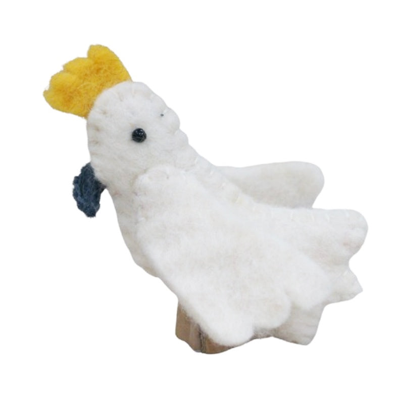 Felt Finger Puppet - Cockatoo