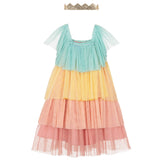 Meri Meri Rainbow Ruffle Princess Dress