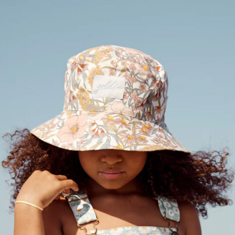 Goldie & Ace Linen Bucket Hat - Vintage Floral