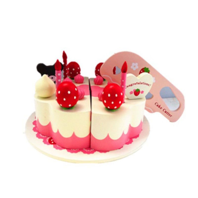 Wooden Strawberry Cake