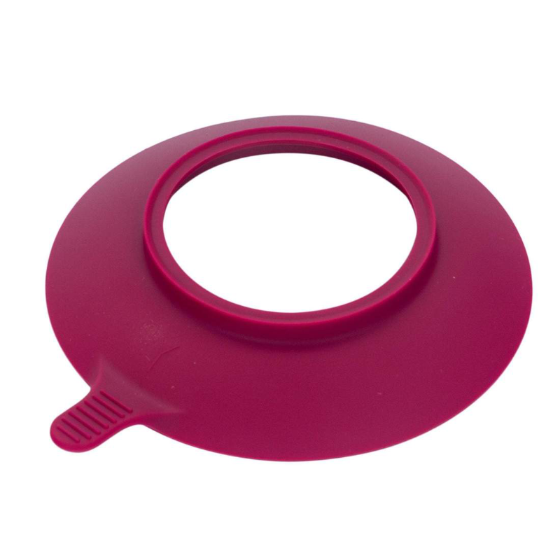 Kids Bamboo Suction Plate - Red
