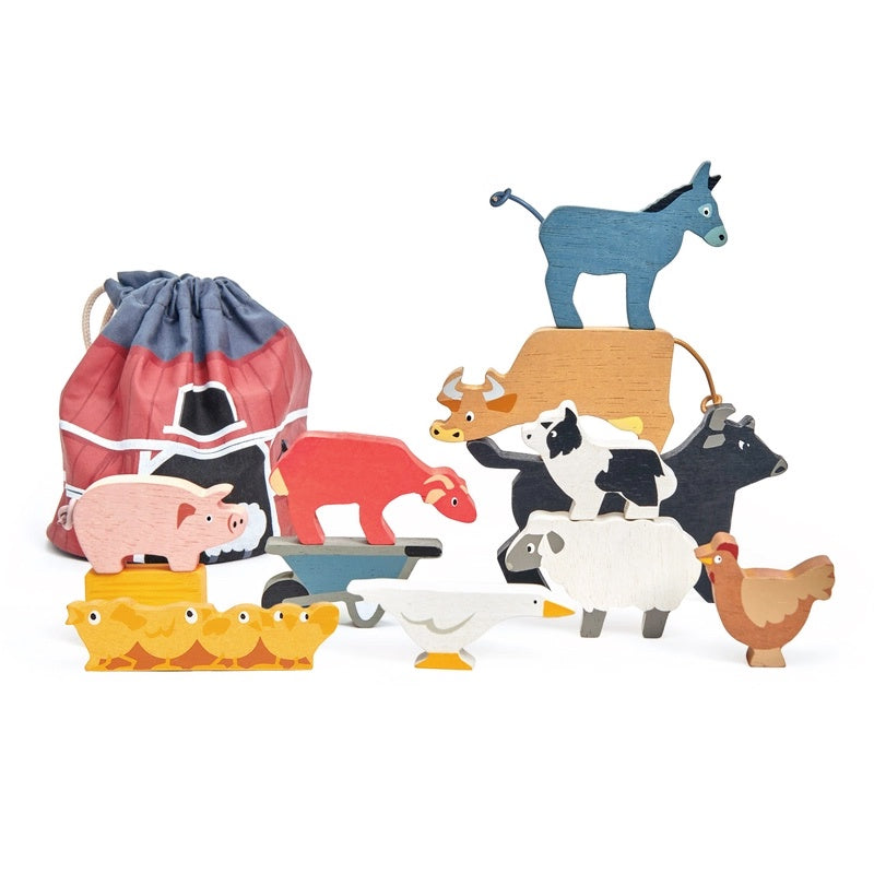 Stacking Faryard Animals With Bag