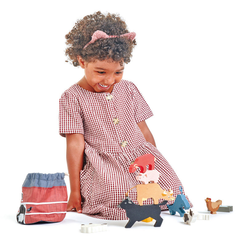 Stacking Faryard Animals With Bag